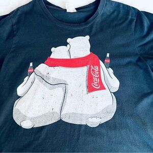 Coca Cola Tee with Polar Bears - Black and Red